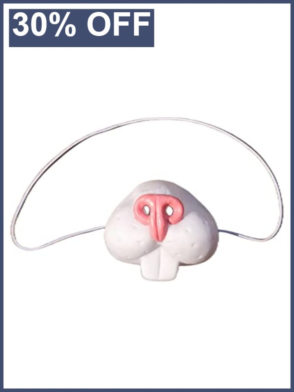 Kids Bunny Nose Costume Accessory Soft Plastic Role Play Halloween